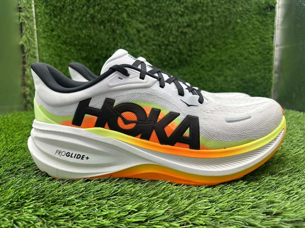 Hoka One One Clifton PRO 1176510-CMCGR Athletic Sneaker Men's 11.5D White Mesh